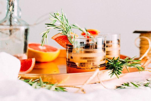 Healthy Holiday Cocktail: Blood Orange Rosemary Gin Fizz